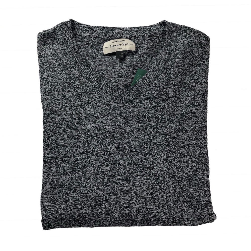 NWT Hawker Rye V-Neck Heather Grey Sweater XL